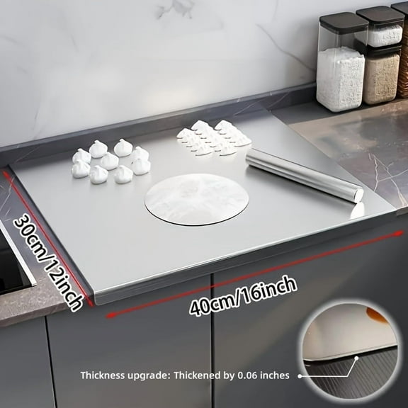 FANRUINA XXL Stainless Steel Cutting Board Extra Large Size 316 Grade Baking Kneading Dough High Temperature BBQ Safe Kitchen Use