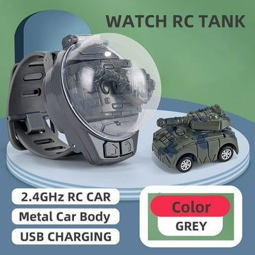 FANSHAYTTT Children's Toys Remote Control Car 2.4G Signal Mini Alloy Car Model Tank Remote Control Car Boy Birthday Present Baby Remote Control Toy Remote Control Truck Battery Operat Cars For Kids 3
