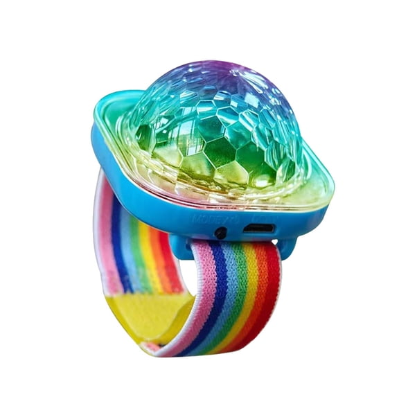 FANSHAYTTT Rainbow Wrist Lights DJ Bungee Disco Flash Kids Slow down Signs Lights Starlight Sound Projector Star Lights for Bedroom Ceiling Universe Projector Celestial Planetarium Projector Baby