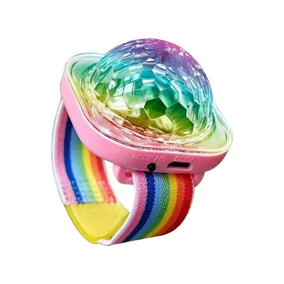 FANSHAYTTT Rainbow Wrist Lights DJ Bungee Disco Flash Kids Slow down Signs Lights Starlight Sound Projector Star Lights for Bedroom Ceiling Universe Projector Celestial Planetarium Projector Baby