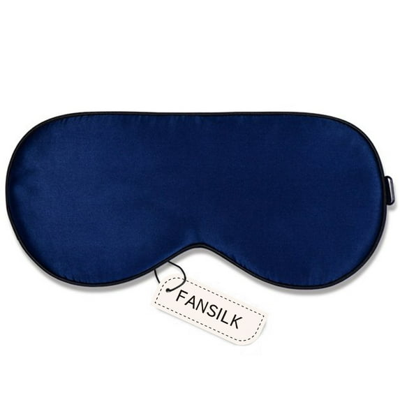 FANSILK Sleep Mask Natural Silk Eyes Mask for Travel, Meditation with Adjustable Straps, Portable