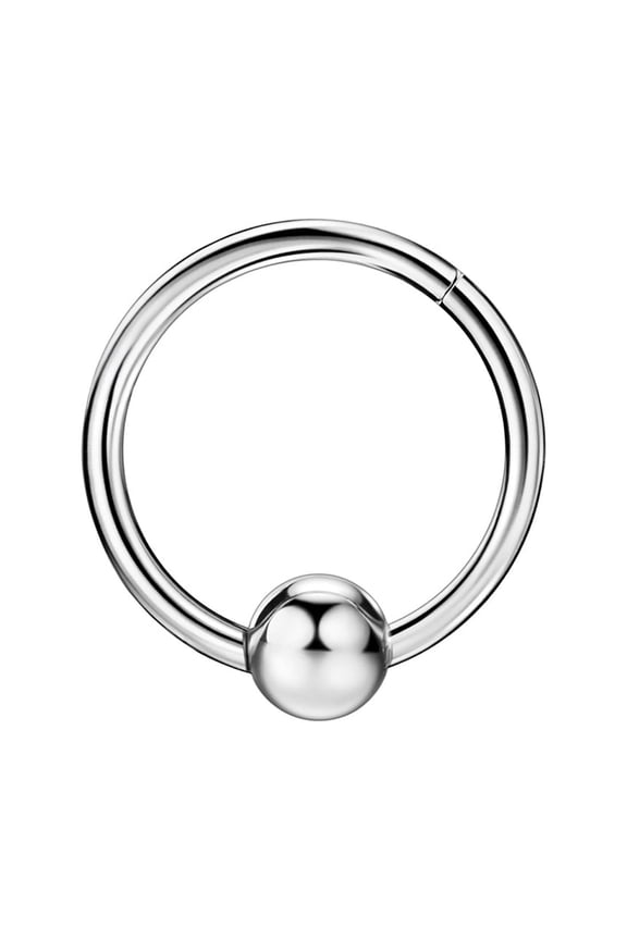 16 Gauge Surgical Steel Septum Hoop 16g 10mm Captive Bead Septum Rings