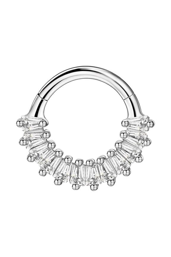 16 Gauge Surgical Steel Septum Hoop 16g 8mm Daith Piercing Rings