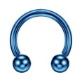 thumbnail image 1 of FANSING 16g 8mm Blue Surgical Steel Horseshoe Septum Rings 16 Guage Internally Threaded Circular Barbell with Removable Ball Ends, 1 of 3