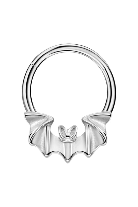 Bat Surgical Steel Septum Rings 16 Gauge Septum Jewelry 10mm Septum Hoop 16g Septum Rings