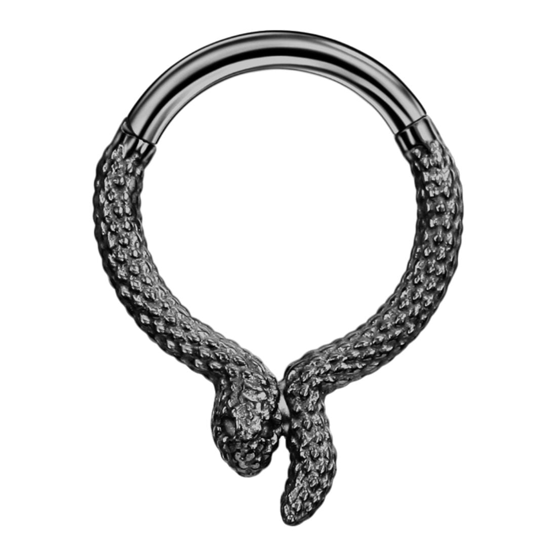FANSING Black Snake Surgical Steel Septum Rings 16 Gauge Septum Jewelry