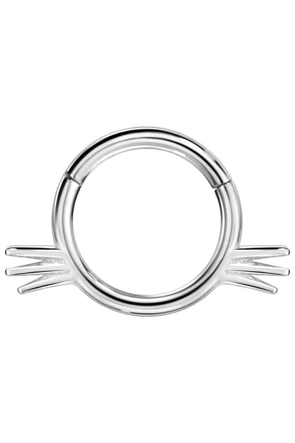 Cat Septum Jewelry 16g Septum Ring Surgical Steel Piercing Rings 16 Gauge 8mm Daith Hoop Earring