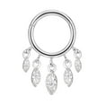 thumbnail image 1 of FANSING Horse Eyed Rhinestone Dangle Septum Rings for Women 316L Surgical Steel Septum Jewelry 16g 8mm Septum Piercing Jewelry, 1 of 4