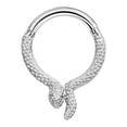 thumbnail image 1 of FANSING Snake Surgical Steel Septum Rings 16 Gauge Septum Jewelry 8mm Septum Hoop 16g Septum Rings, 1 of 3