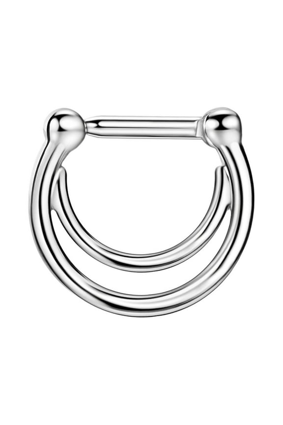 Surgical Steel Septum Rings 16g Septum Jewelry 6mm Wearing Bar Septum Hoop 16 Gauge Septum Clicker