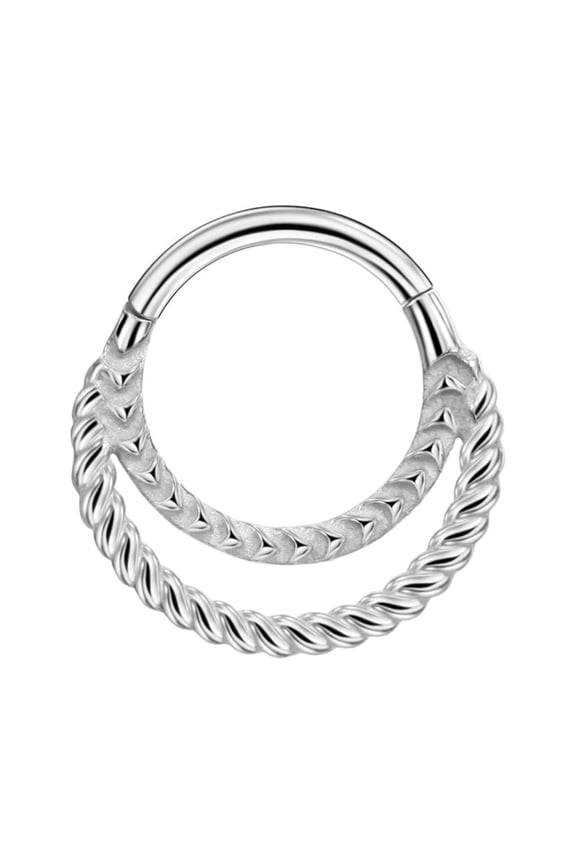 Surgical Steel Septum Rings Cresent Moon 16 Gauge Septum Jewelry 8mm Septum Hoop 16g Septum Rings