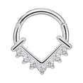 thumbnail image 1 of FANSING Surgical Steel Teardrop Septum Rings 16g Septum Jewelry 8mm Septum Hoop 16 Gauge Septum Piercing Jewelry, 1 of 3