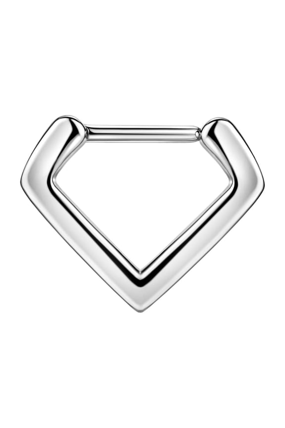 Surgical Steel Triangle Septum Rings 16g Septum Jewelry 7mm Wearing Bar Septum Hoop 16 Gauge Septum Clicker