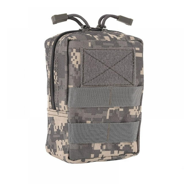 FANTADOOL Outdoor Waist Bag 1000D Multifunction Tool Molle Bag Tool Zipper Waist Bag Hungitng Accessories Durable Belt Bag Camouflage gray