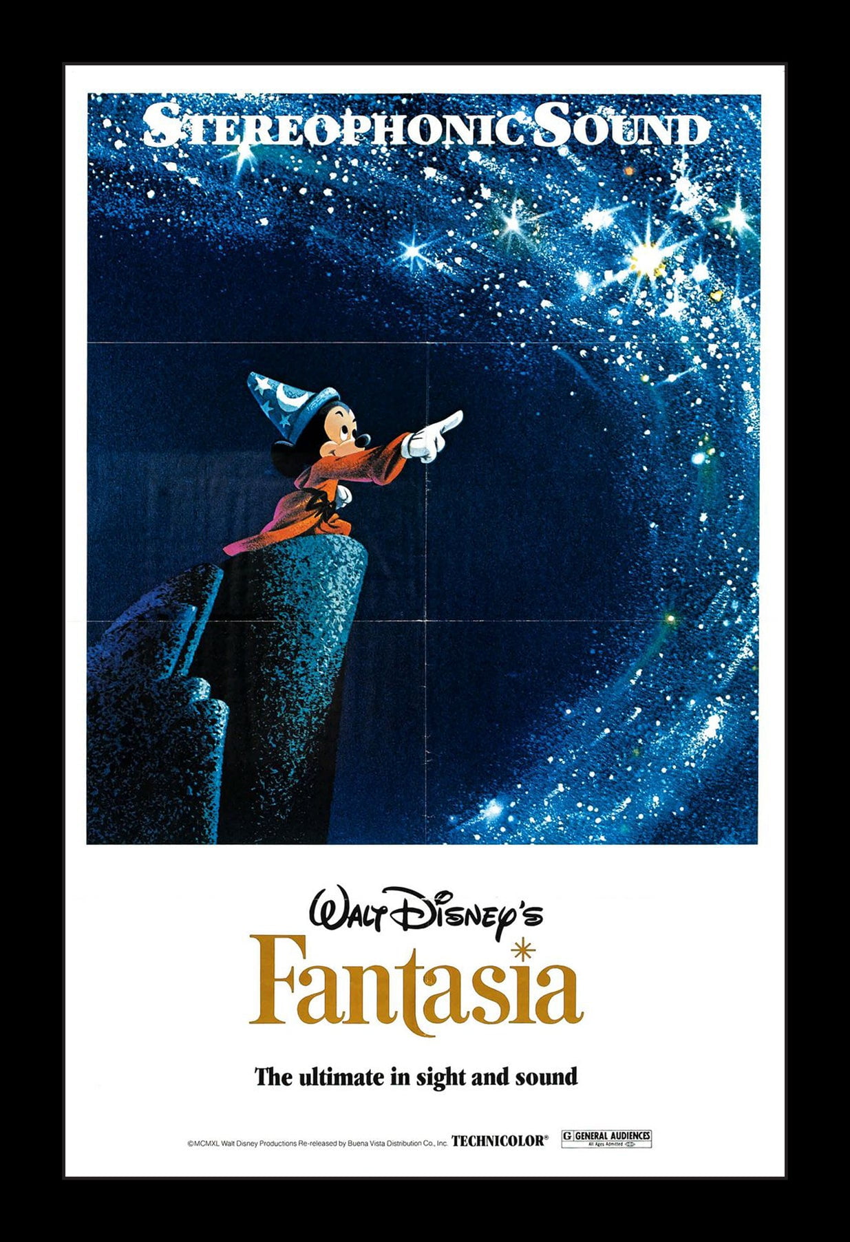 FANTASIA - 11x17 Framed Movie Poster - Walmart.com