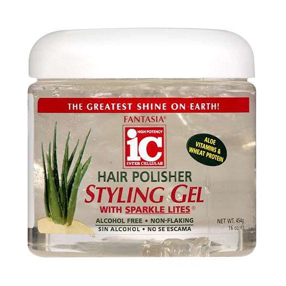 FANTASIA IC - Hair Polisher Styling Gel 16 oz [Aloe Vitamins & Wheat  Protein] * BEAUTY TALK LA *