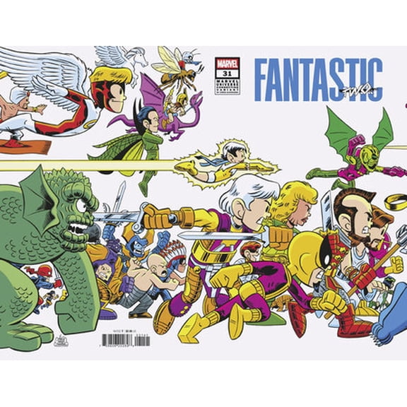 FANTASTIC FOUR #31 CHRIS GIARRUSSO MARVEL UNIVERSE CONNECTING WRAP VARIANT A [DOOM]