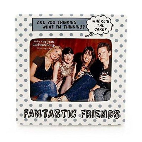 FANTASTIC FRIENDS colorful ceramic 6x4 frame by Our Name is Mud - 4x6