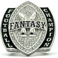 thumbnail image 1 of FANTASYJOCKS Fantasy Football Championship Ring - The Double Down, 1 of 9