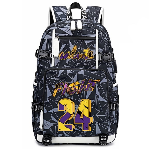FANwenfeng Basketball KB24 Multifunction Backpack Travel Taptop Daypack Fans Bag For Men Women (G-2)
