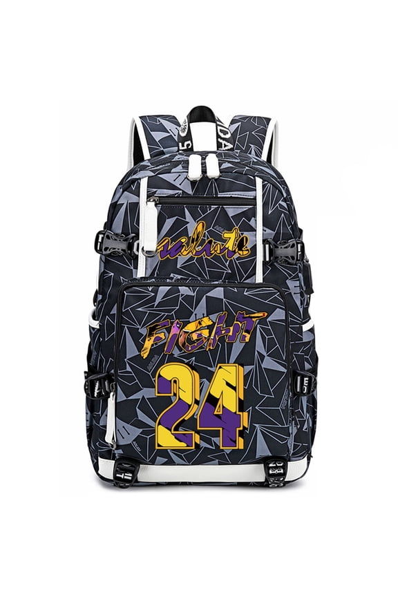 Basketball KB24 Multifunction Backpack Travel Taptop Daypack Fans Bag For Men Women (G-2)