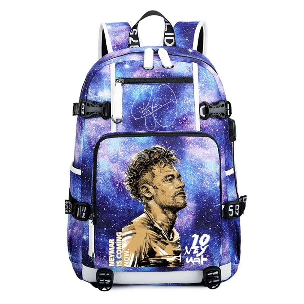 FANwenfeng Soccer N-eymar Multifunction Backpack Travel Taptop Daypack ...
