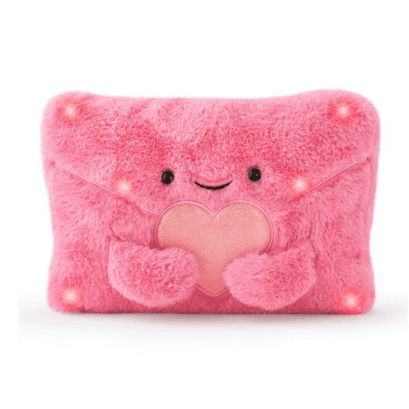 FAO Schwarz 11" Valentine Glow Brights Love Letter Plush New with Tag