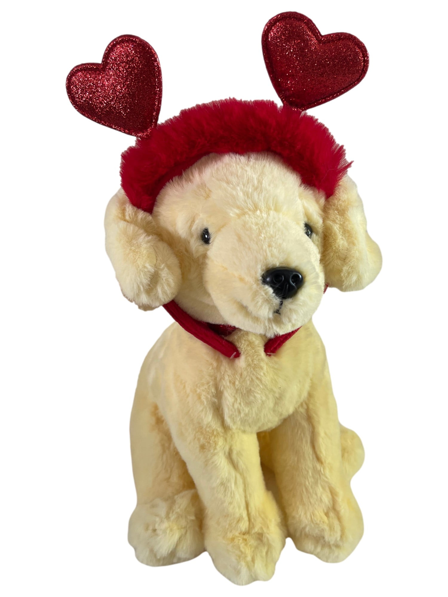FAO Schwarz 12" Sparklers Plush Labrador Dog Stuffed Animal & Removable Headband - Walmart.com