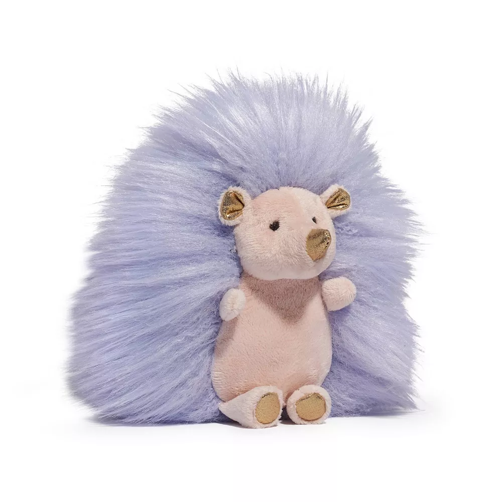FAO Schwarz 6 Sparklers Lavender Gold Hedgehog Toy Plush