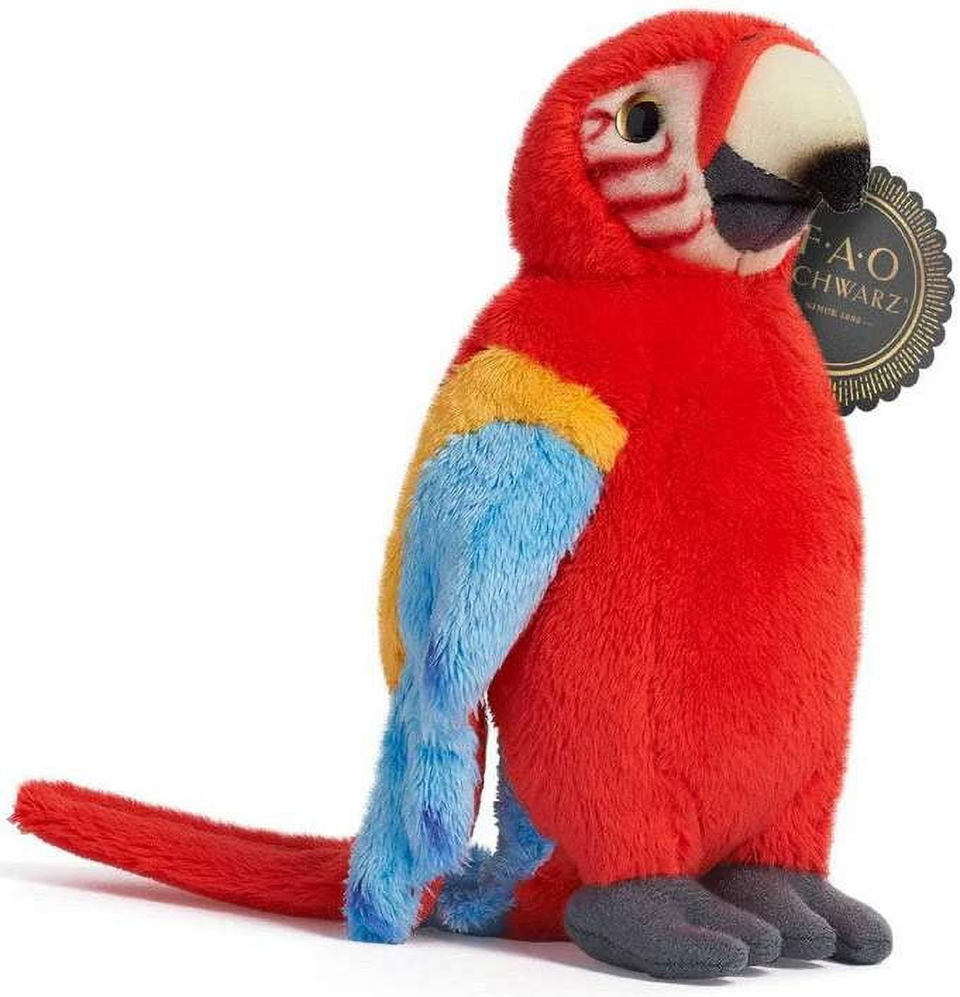 FAO Schwarz Adopt a Wild Pal Parrot Plush (Red) - Walmart.com