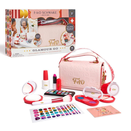 FAO Schwarz Glamour Go Designer Purse & Accessories New With Box
