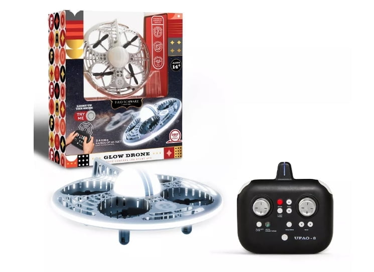 FAO Schwarz Glow Drone LED Stunt UFO