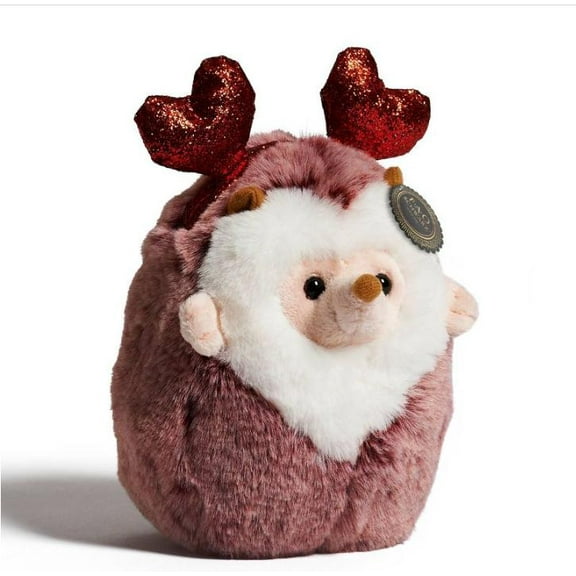 FAO Schwarz Hedgehog with RED Heart Boppers 6" Stuffed Animal