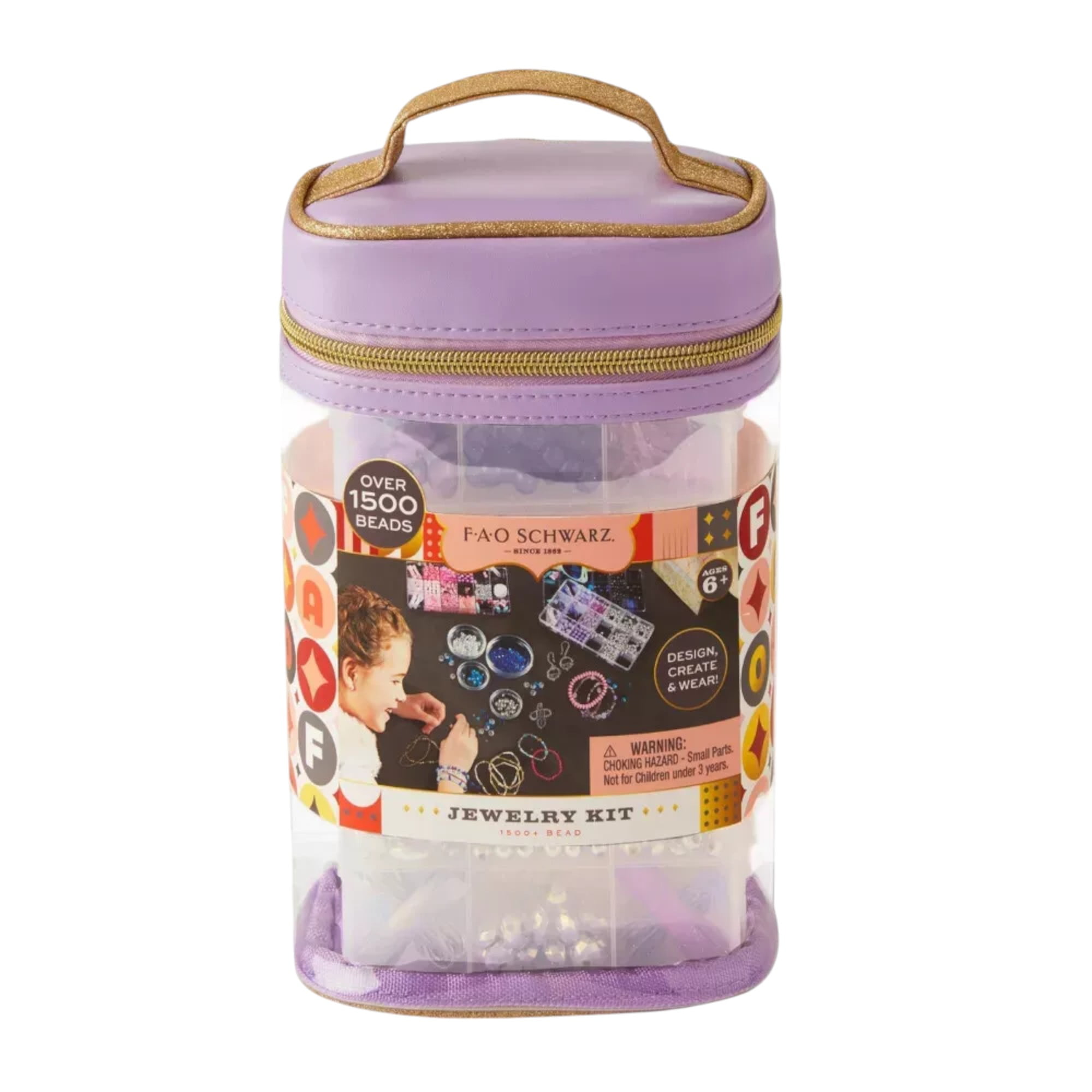 FAO Schwarz Kids Jewelry Making Kit with 1500+ Beads & Friendship