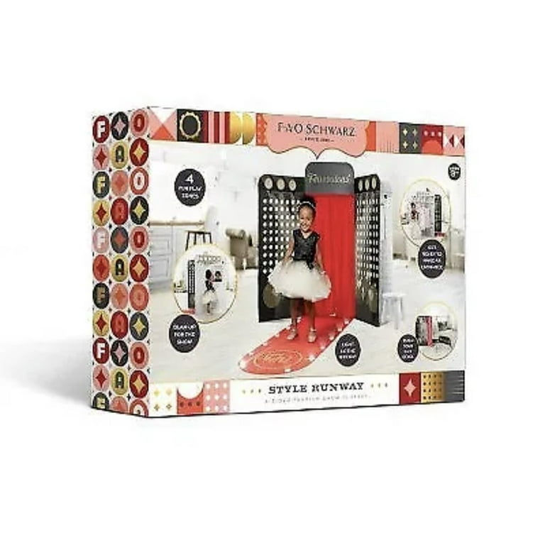 置物 catwalk FAO Schwarz Kids' Fashion Show Playset with Hair Toy Set and