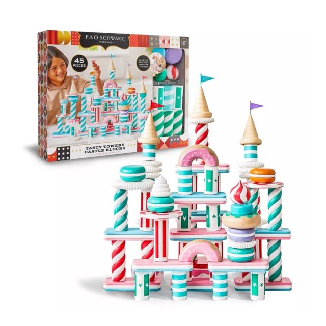 FAO Schwarz Tasty Towers Castle Blocks Building Set 45pcs