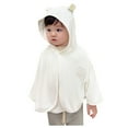 thumbnail image 1 of FAOWME Baby Boys Girls Lightweight Sunscreen Hoodie Toddler Summer Outwear Breathable Coat Jacket White 0-12 Months, 1 of 8
