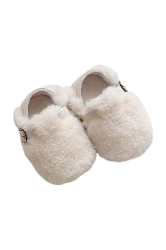 Baby Girls Boys Cozy And Warm Booties White 0-3 Months