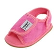 thumbnail image 1 of FAOWME Baby Girls Boys Mesh Shoes Sandals Soft Non- Rubber Sole Flat Walking Shoes Hot Pink 13\12-18M, 1 of 4