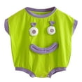 thumbnail image 1 of FAOWME Baby Warm Cartoon Footie Romper Thick Jumpsuit Onesie Winter Outerwear Green 0-3 Months, 1 of 7