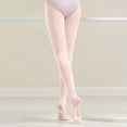 thumbnail image 1 of FAOWME Big Girls Tights Solid Color Non Soft Breathable Dance Stockings Comfortable Stretchy Thin Leggings For Performance Practice Beige 12-14 Years, 1 of 3