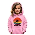 thumbnail image 1 of FAOWME Big Kids Girls Hoodies With Pocket Long Sleeved Coconut Tree Print Fashion Comfortable Loose Fit Sweatshirts For Daily Wear Pink 5-6 Years, 1 of 3