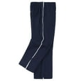 thumbnail image 1 of FAOWME Big Kids Girls Pants High Waisted Wide Leg Straight Fit Comfortable Stretch Fashionable Loose Fit Trousers For Daily Wear Navy 6-7 Years, 1 of 2