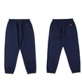 thumbnail image 1 of FAOWME Big Kids Pants With Pocket Elastic Waist Solid Color Comfortable Casual Trousers For School And Daily Wear Dark Blue 6-7 Years, 1 of 3