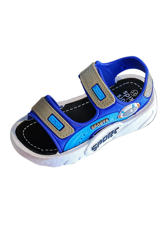 Boy Fashion Comfortable Beach Sandals With Soft Soles In Summer Blue 7-8 Years