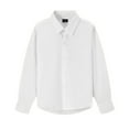 thumbnail image 1 of FAOWME Boys Children Performance Season Summer Long Sleeve Button White Shirt WH1 130, 1 of 8