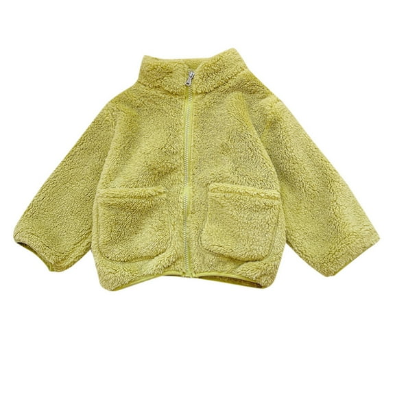 FAOWME Boys Girls Coats Long Sleeve Full Zip Kids Jacket Winter Coat Lightweight Spring Fall Outwear Green 4-5 Years