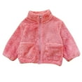 thumbnail image 1 of FAOWME Boys Girls Coats Long Sleeve Full Zip Kids Jacket Winter Coat Lightweight Spring Fall Outwear Pink 3-4 Years, 1 of 4