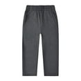 thumbnail image 1 of FAOWME Boys Girls Straight Leg Pants Soft Comfortable Leggings Stretchy Sweatpants Pants Trousers Jogger Trousers Pants Dark Gray 3-4 Years, 1 of 5