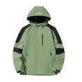 thumbnail image 1 of FAOWME Boys Girls Windproof Jacket For Child Lightweight Outdoor Sports Jacket For Child Army Green 8-10 Years, 1 of 6